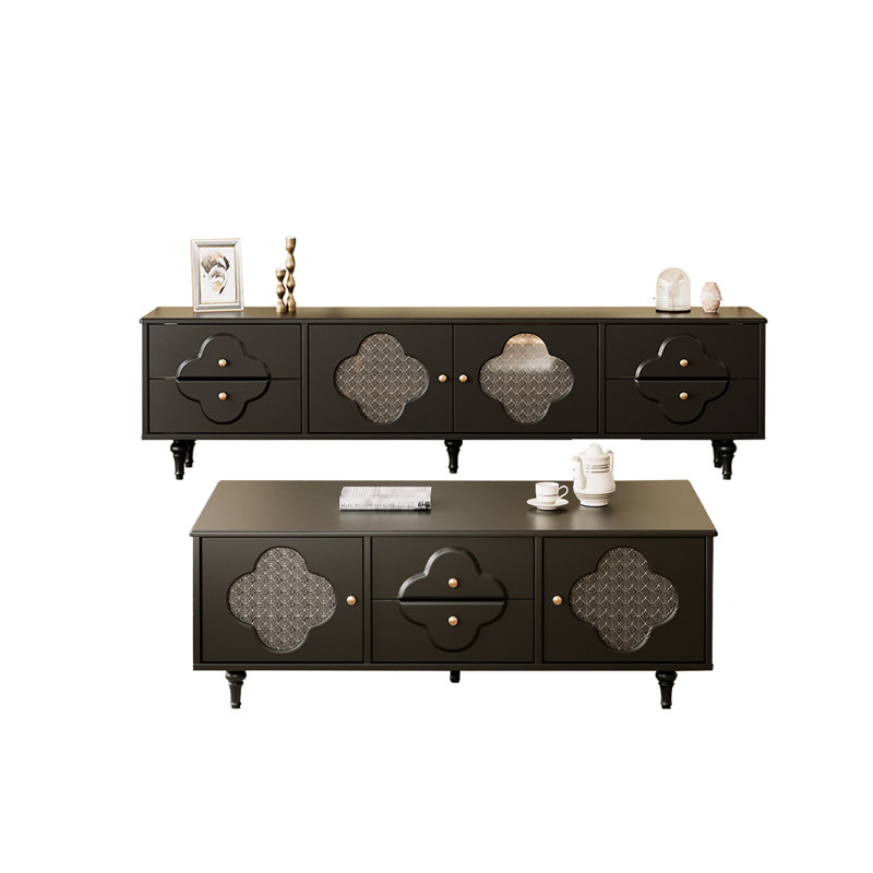 Meuble télé et table basse de style américain rétro