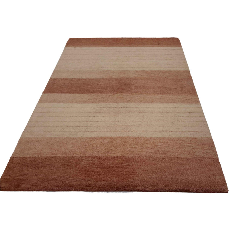 Striped Area Rug in Black