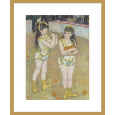 Acrobates at the Cirque Fernando par Pierre-Auguste Renoir, impression giclée encadrée