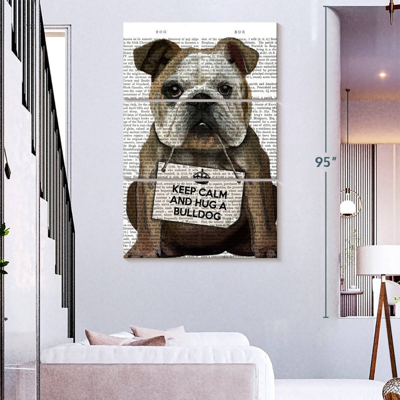 Bouledogue Brampt, H 74 po x l 48 po