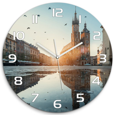 Juanelo Glass Wall Clock