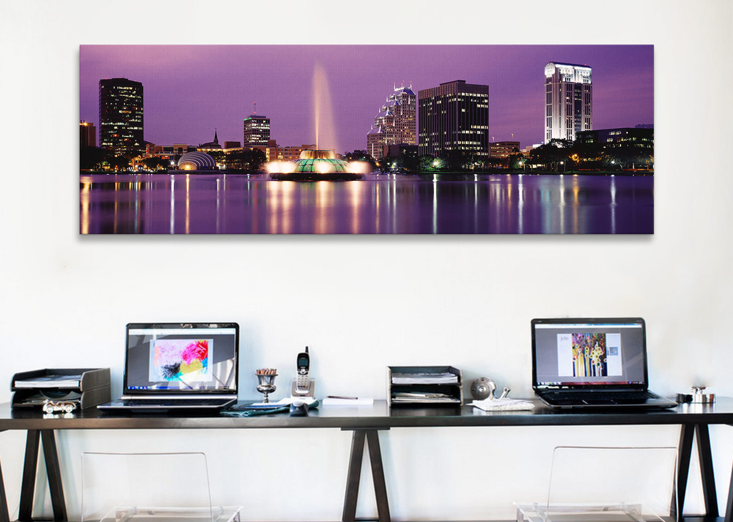 Ebern Designs View Of A City Skyline At Night, Orlando, Florida, USA On  Canvas by Panoramic Images Gallery-Wrapped Canvas Giclée