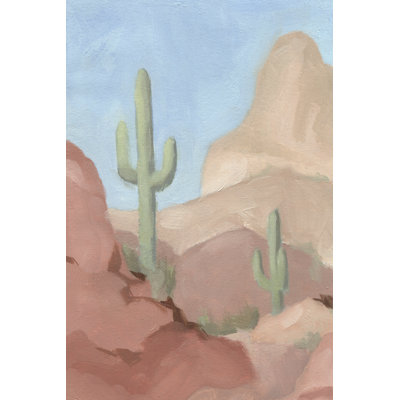 Sunny Saguaro IV by Jacob Green - Wrapped Canvas Print