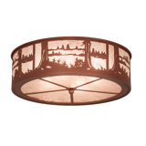 Rustic Lodge 4 - Light Flush Mount