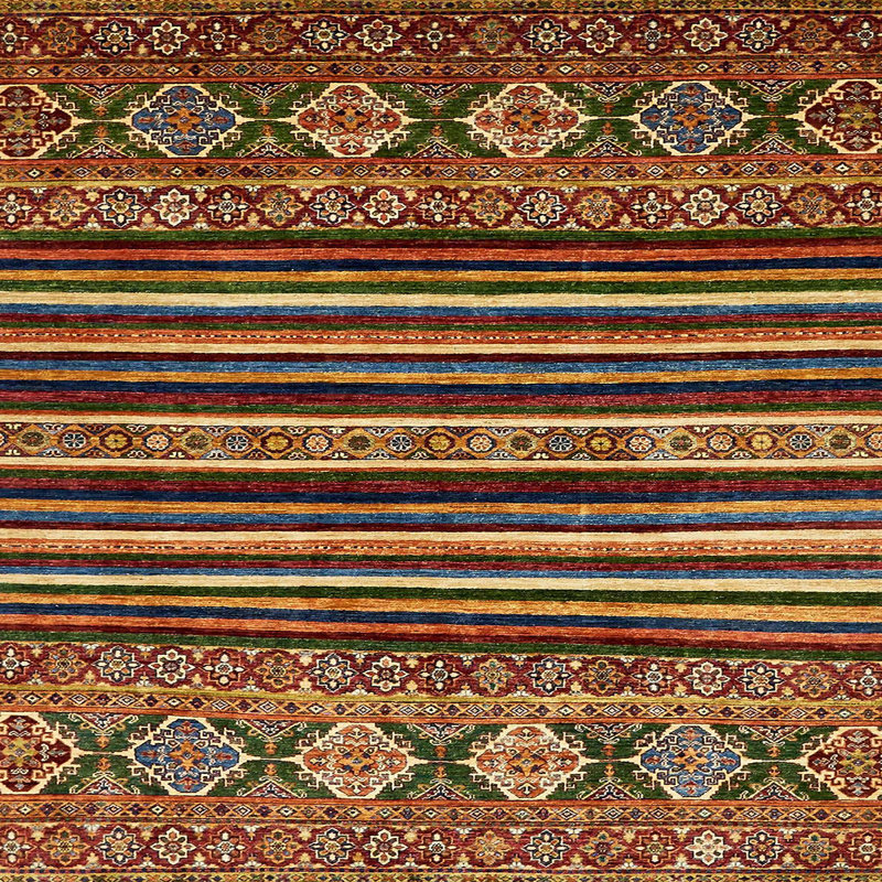 Abstract Indoor Rug, Square 4'