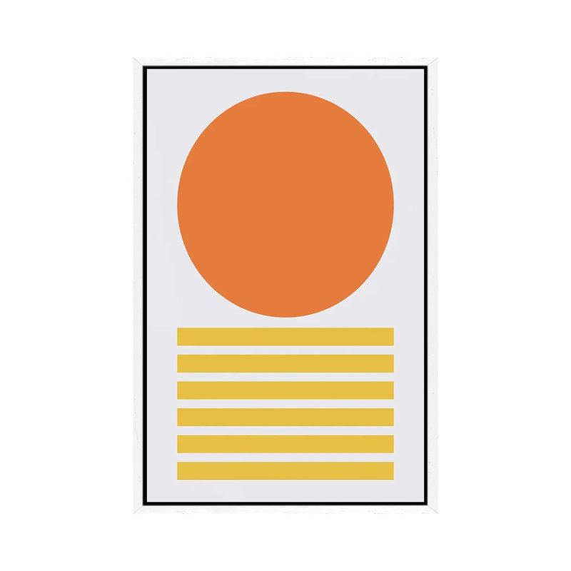 Print on Canvas, 66.04 cm H x 45.72 cm W, Silver/White/Grenadier, White Framed