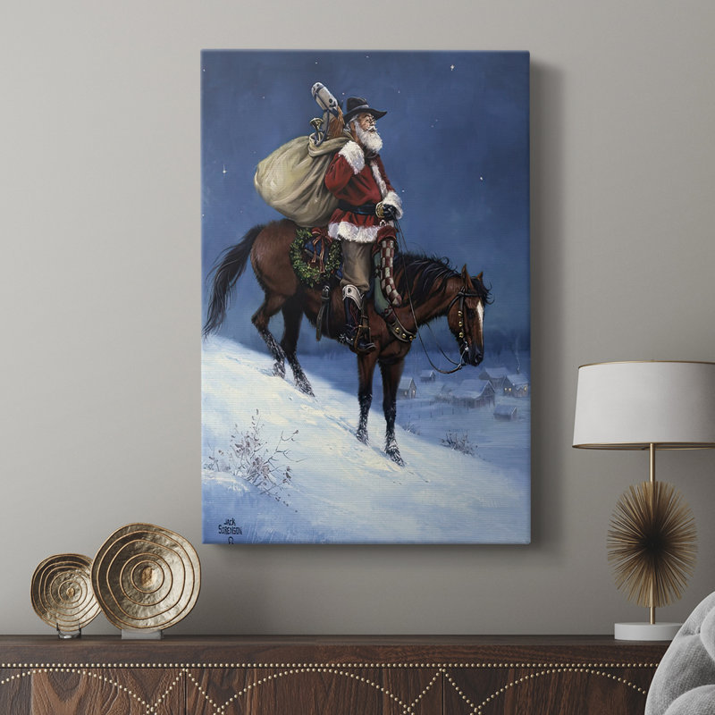 A Cowboy Christmas - galerie Cavas sur mesure, H 27 po x l 18 po