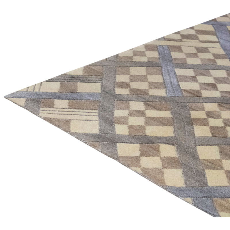High-Quality Hand-Knotted Grey And Multi Area Rug