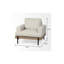  Fauteuil en tissu crème et noir-401430762