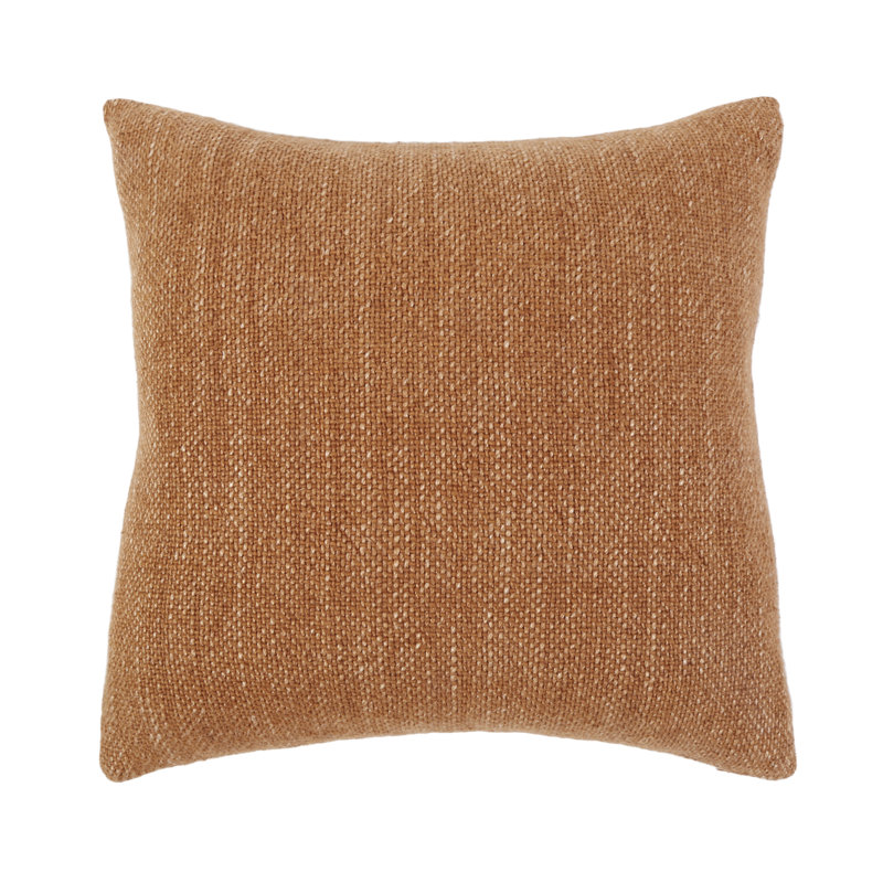 Hendrick Amber Linen 20" x 20" Handwoven Throw Pillow