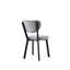 Ensemble de chaises modernes (2 pièces), noir et bleu glacier, 18,1 po x 33,9 po x 21,3 po | Structure 100% fer, siège en panneau de particules recouvert de mélamine, dossier en contreplaqué | Conception ergonomique, capacité de 385 lb, décoration élégante pour la maison et le bureau-2100952859