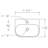 Elanti 11.625'' White Ceramic Rectangular Bathroom Sink