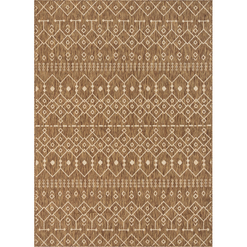 Medusa Geometric Synthetic Indoor / Outdoor Area Rug, Rectangle 120 x 160 cm