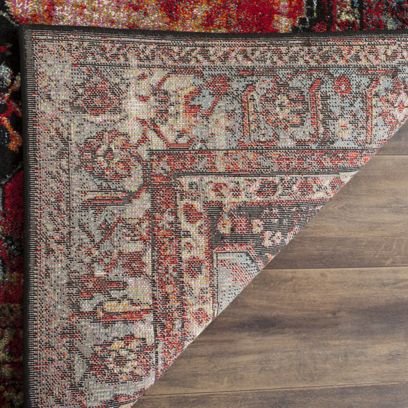 Imarion Vintage Hamadan Performance Oriental Rug, Square 3'