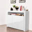 Buffet de rangement élégant avec lumières à DEL - armoire fonctionnelle pour couloir et salle à manger