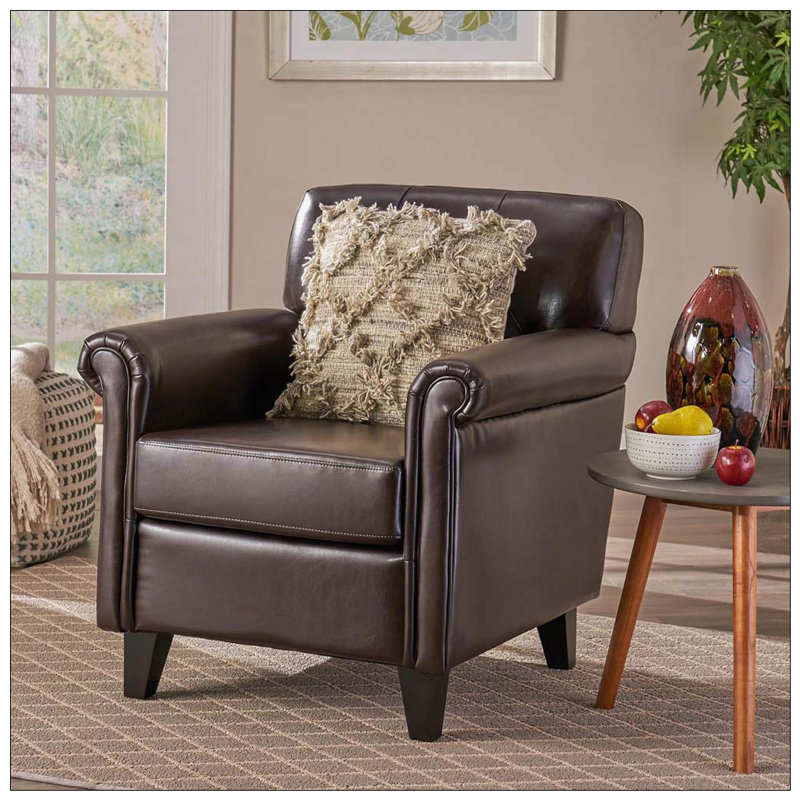 Fauteuil club en similicuir