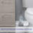 Bath Bliss Plastic Toilet Brush And Holder