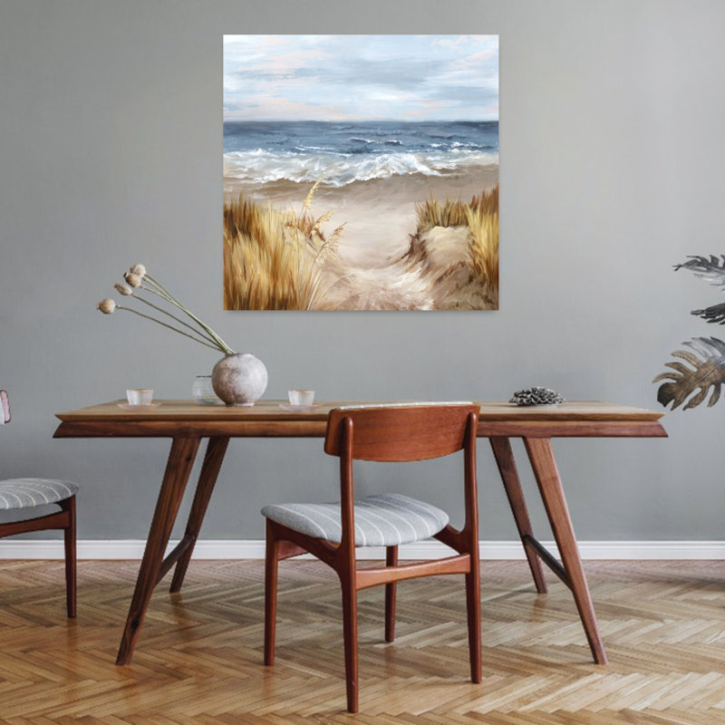 Art mural côtier Pathway To The Ocean's Edge, H 32 po x l 32 po