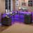 Wrought Studio™ 63'' L-Shaped Desk With Power Outlets & LED Lights-1464914338