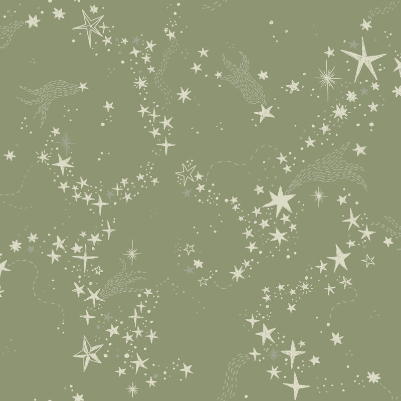 Galerie Resan Stjärnhimlen Star Trail Wallpaper, Green