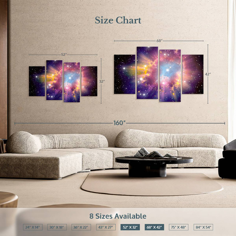 Oberle Stellar Supernova Explosion, 42"H x 68"W