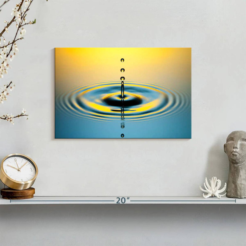 Goutte d'eau illuminée Alvord, H 8 po x l 12 po