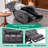 Tall Man Large Dual Motor Power Lift Recliner Chair With Extended Footrest, Overstuffed Lay Flat Sleeper Electric Recliner W/Heat & Massage, Lumbar Pillow, Usb & Type-C Ports-1142868056