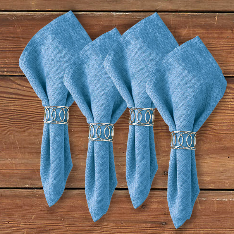  Cornflower Casual Classics Napkin Set of 4, Cornflower 