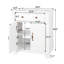 Meuble-lavabo de style campagne Mid-Century avec rangement et base en bois massif-57204712