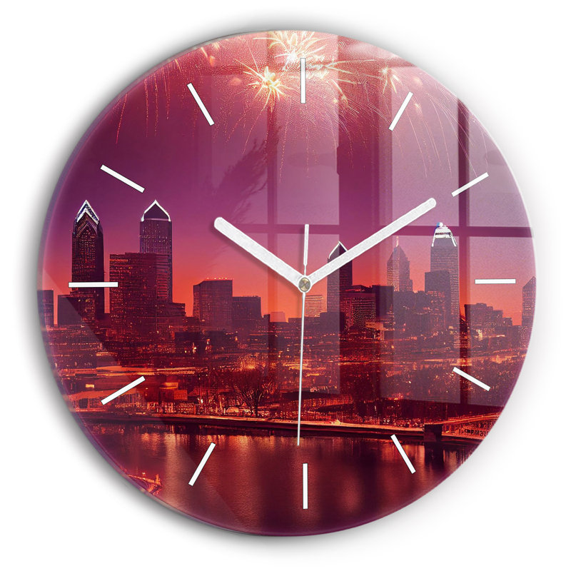 Glass Wall Clock
