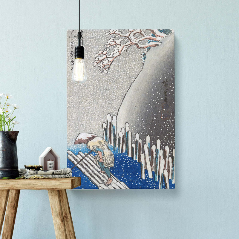 Sumida River In The Snow by Utagawa Hiroshige - Wrapped Canvas, 76cm H x 50cm W x 3cm D