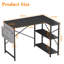 L-Shaped Metal Base Computer Desk