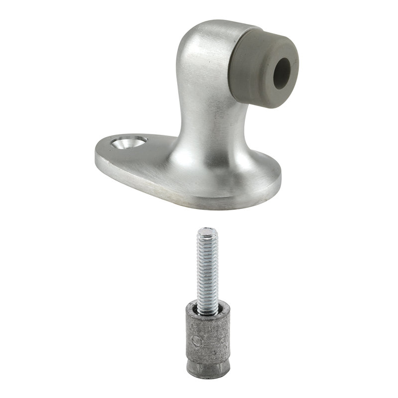 Butoir de porte de type canard Prime-Line, chromé brossé / laiton (paquet simple)