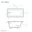 Voltaire 48" X 30" Reversible Drain Drop-In Bathtub