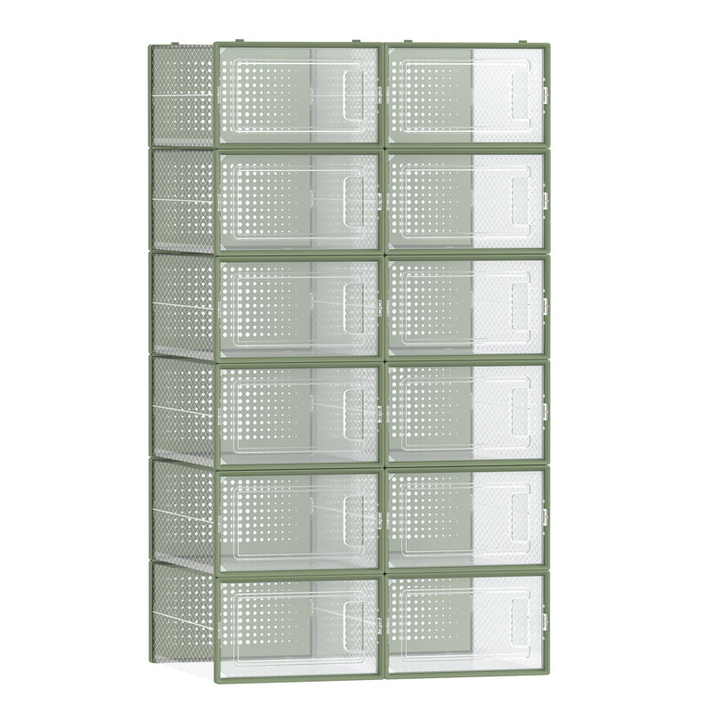 1 Yes Shoe Storage Box, Green
