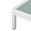 Chaise longue en maille à structure en aluminium durable avec dossier réglable et roulettes pour la détente en plein air
