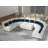 Bernel 130" Wide Chenille Modular Sectional with Ottoman-1615604