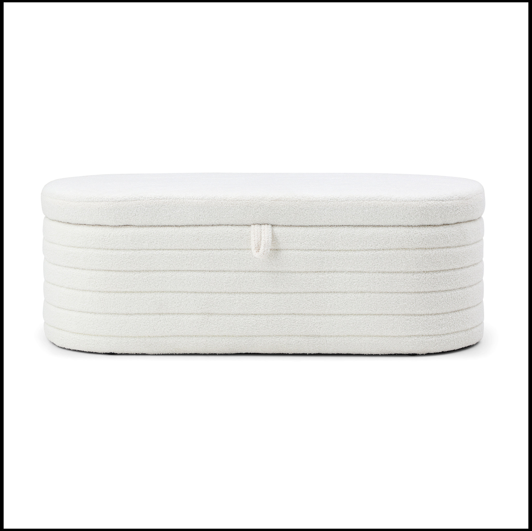 Brayden Studio® Modern End of Bed Bench with Storage Upholstered Sherpa