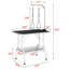 Table de toilettage pour chien 36 po avec tablette à outils de style panier et bras réglable
