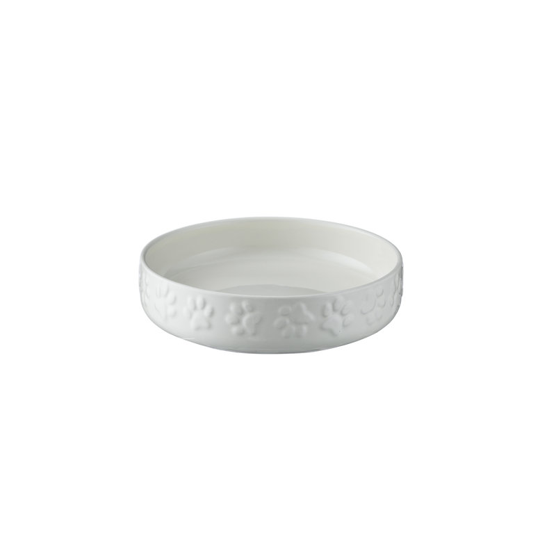 Colour Mix Cat Saucers, White