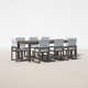 Joly 87'' Rectangular 8 - Person Outdoor Dining Set