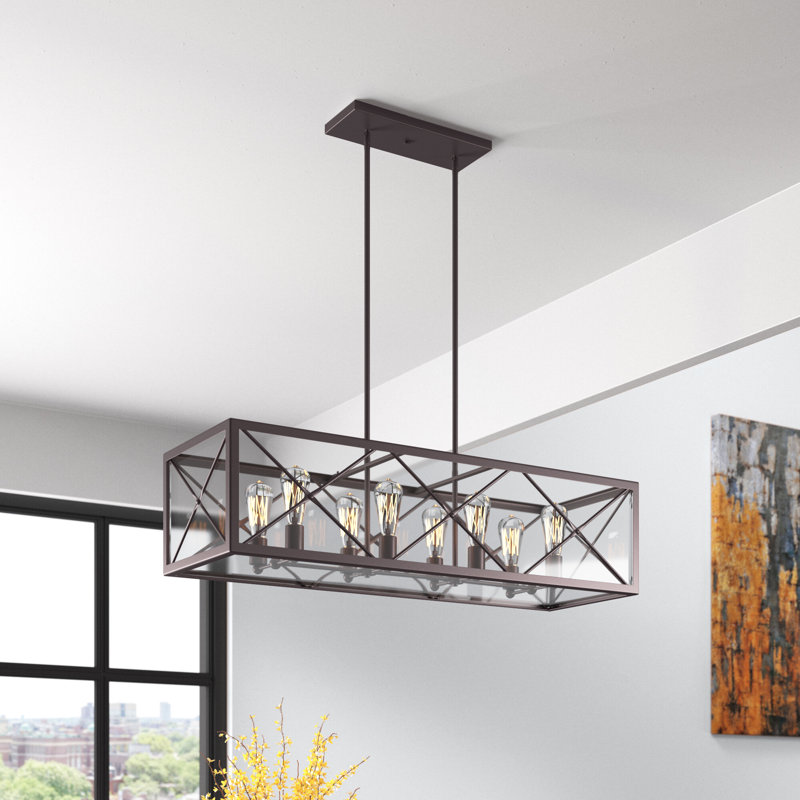 Harlon 8 - Light Satin Kitchen Island Pendant