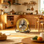 Ventilateur tambour industriel robuste Fierscial de 27 pouces, ventilateur en métal à roulement à grande vitesse de 24 pouces en tonneau intérieur, ventilateur portatif à 3 vitesses à 360 ° avec roues pour entrepôt, garage, atelier, usine, jaune-132836731