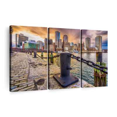 «Boston Massachusetts Harbor», 3 pièces