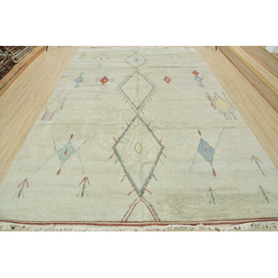 Hand Knotted Wool Moroccan Indoor Rug