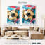 «Fun Soccer Ball», reproduction sur toile tendue-248800657