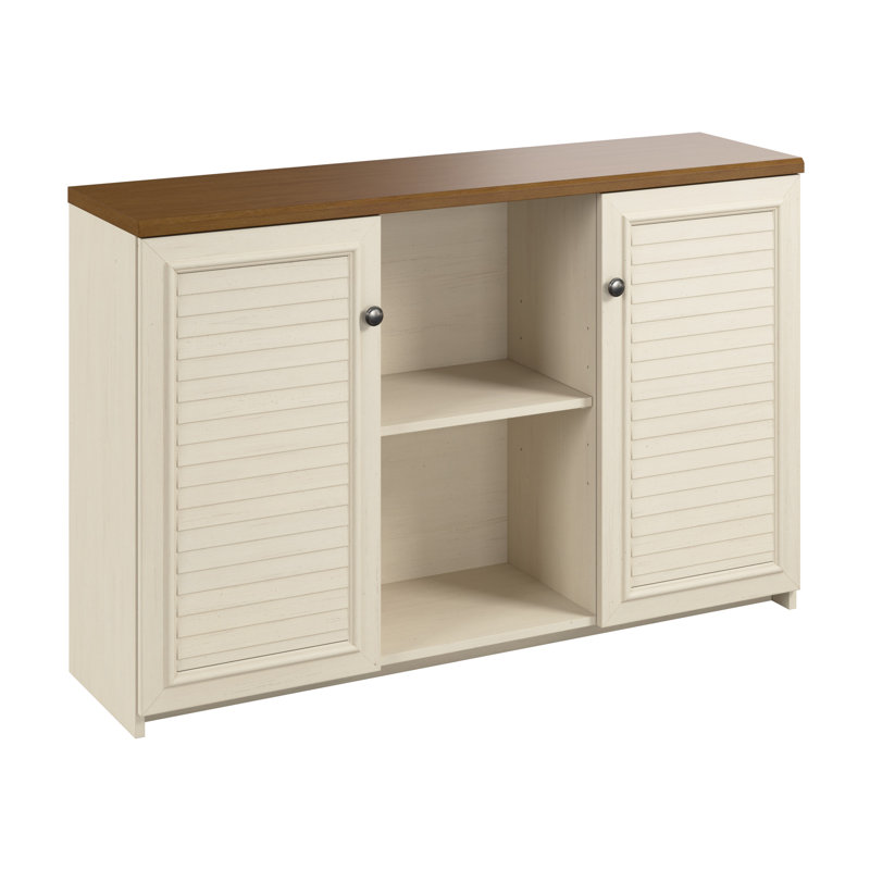 Armoire d'appoint avec portes Roozbeh, Beige