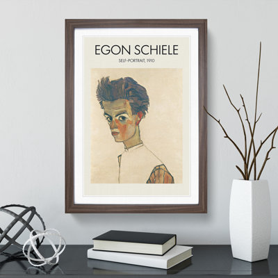 Self Portrait Vol.6 by Egon Schiele - Picture Frame Painting