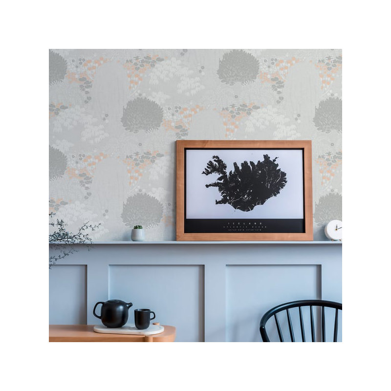 Flourish 10.05m x 53cm Wallpaper Roll, Silver