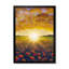 «Sunset on Poppies Wildflowers Field III», œuvre d'art traditionnelle sur toile-1027444828-1027444803